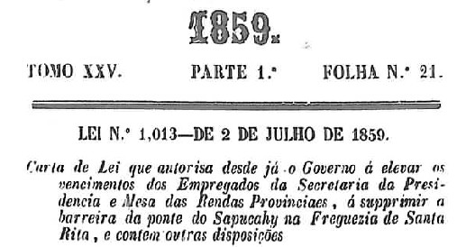 Texto lei 1013, de 1859